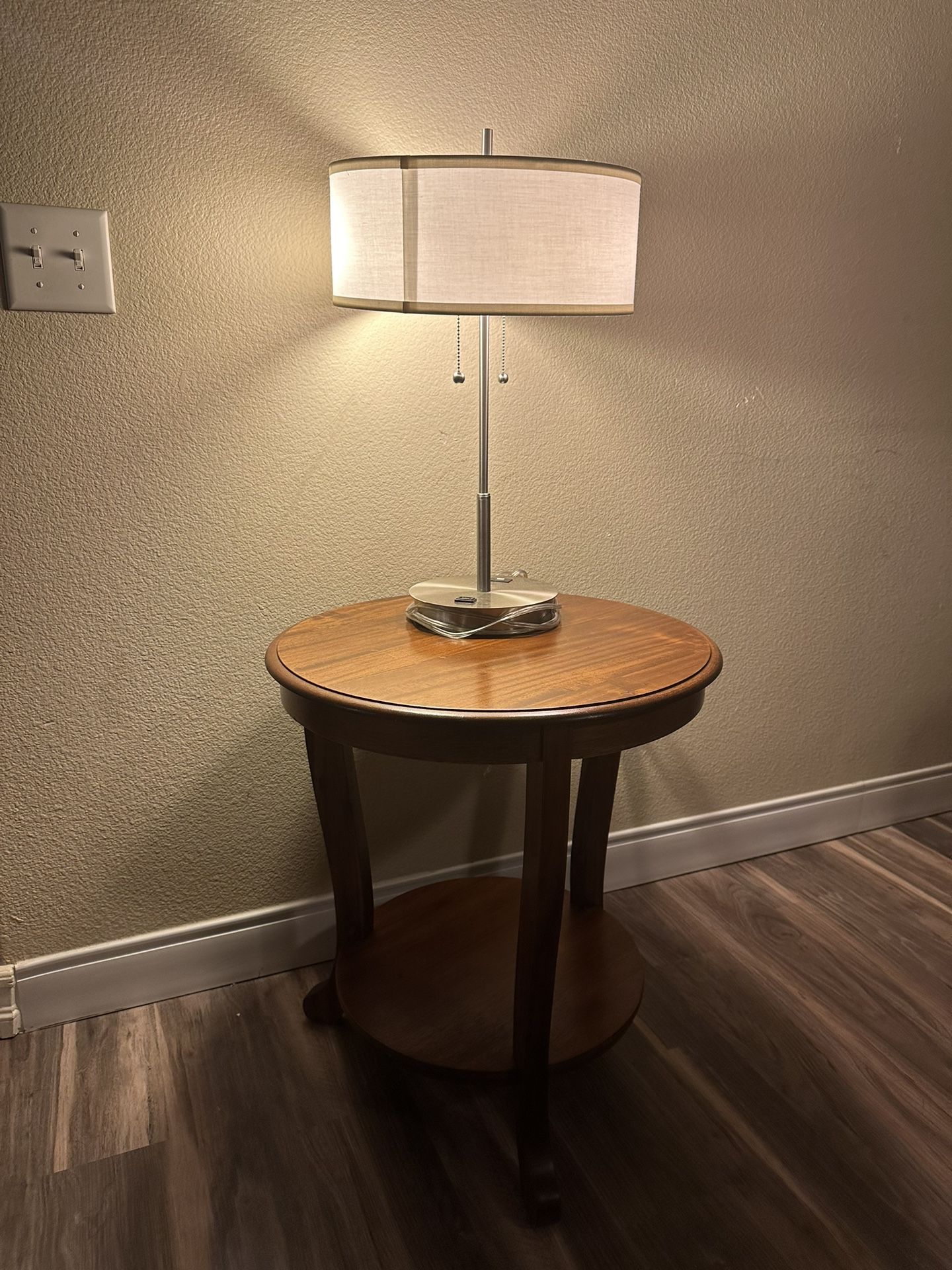 Wood End Table 