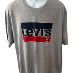 LEVI’S Gray Graphic Short Sleeve T-shirt Men’s Size 3XL NWT