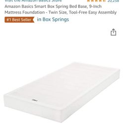 NEW - 9in Twin Box Spring Bed Base