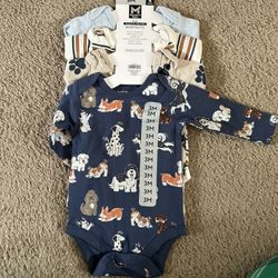 Baby Clothes, New Set of 4 Onesies, 3M