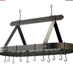 HANGING POT RACK  Like NEW