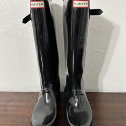 Tall Black Hunter Boots Size 10