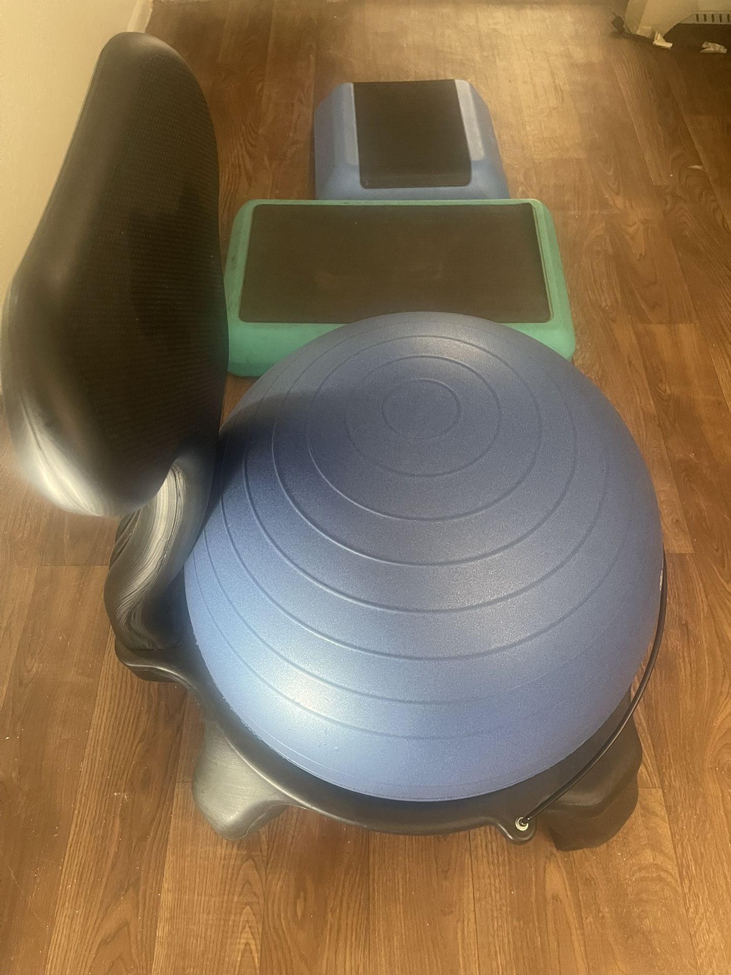 Exercise Ball Chair and Steps