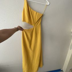 Yellow Long Dress Fashion Nova 