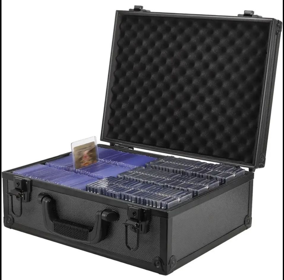 Top Loads Storage Box For 3" X 4" 35pt Rigid Card, With Safety Lock Settings, Sports Card Storage Boxes For Trading Cards, For PSA BGS SGC Top Loads S