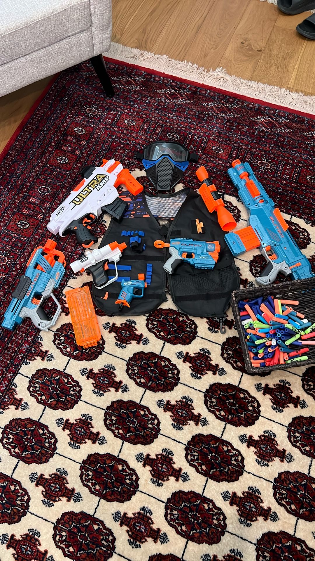 Nerf gun bundle with Mask And Vest