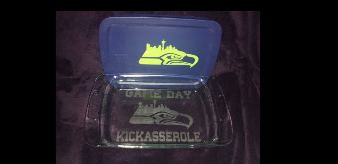 Seahawks Game Day Kickasserole Dish 