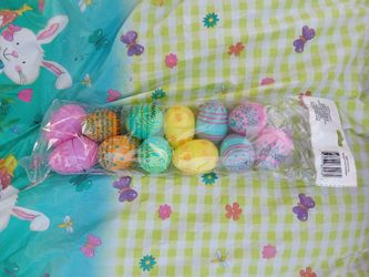Decorative Plastic Assortment Of Eggs