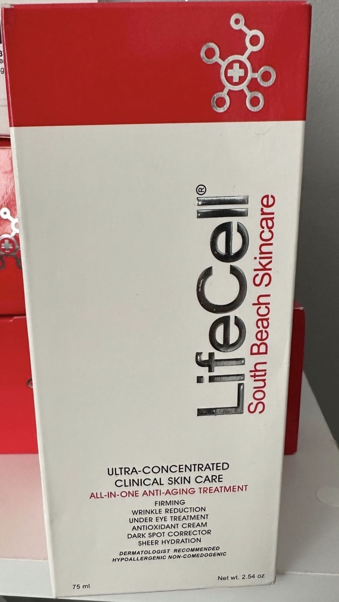 LifeCell South Beach Skincare Anti Aging Treatment 2.54oz  NEW, SEALED AUTHENTIC