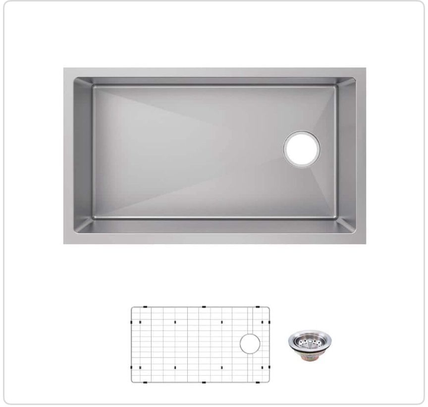 Glacier Bay 31” Undermount Sink