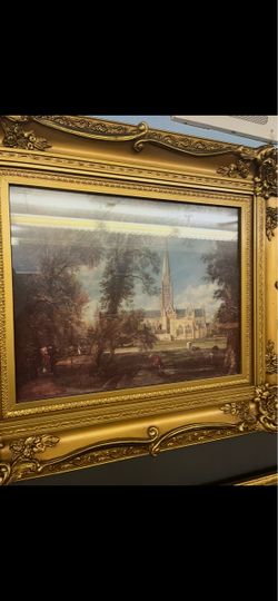 Framed Cathedral Landscape Art Print