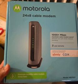 Motorola MB7621 Cable Modem + TP-Link Archer AX21 Wi-Fi 6 Router