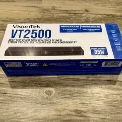 NEW VisionTek VT2500 USB-C Dock | 85W Power | Dual Monitor 