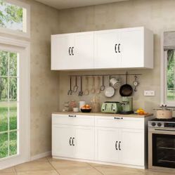 2 Piece Buffet And Upper Cabinet