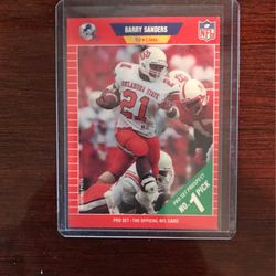 1989 Barry sanders pro set rookie card