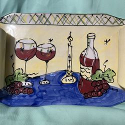 Nantucket wine themed ceramic dinnerware and serveware