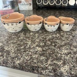 Set Of 4 Cat Measuring Cups