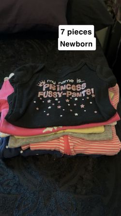 Newborn Baby Girl Clothing Bundle – 7 Pieces