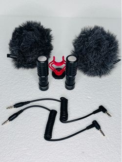 2x MOVO VXR10 Shotgun Microphones - Professional Podcast/ Video Mics