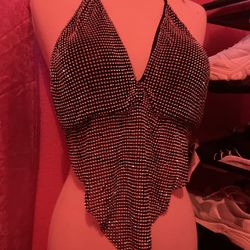 Brand New With Tags Sparkly New Years Eve Halter Top 