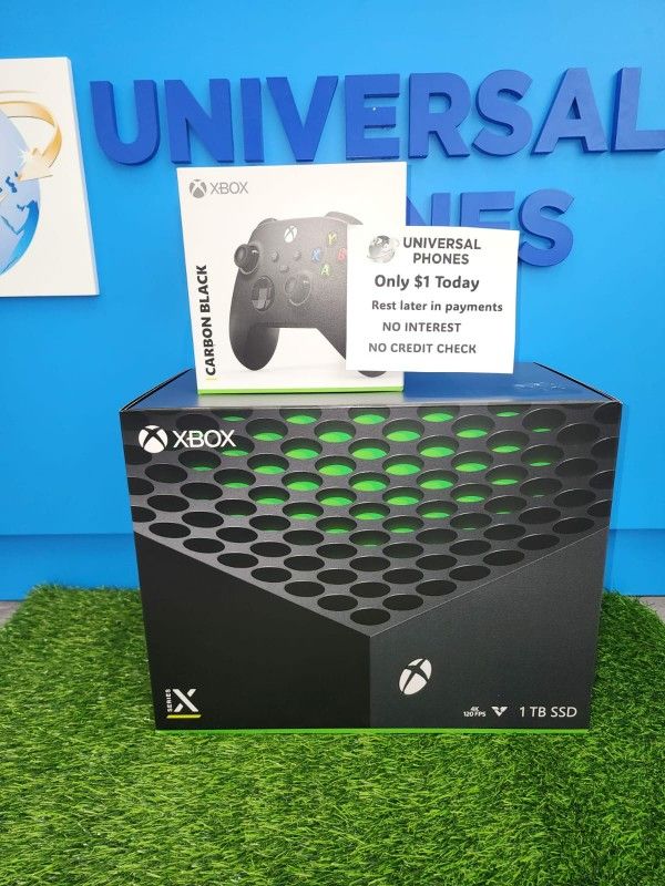 MICROSOFT XBOX SERIES X 1TB GAMING CONSOLE NEW IN BOX $1 DOWN TODAY REST IN PAYMENTS.NO CREDIT CHECK