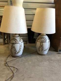 Two vintage lamps