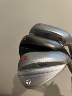 Taylormade Mg5s 48,54,60 kbs stiff shafts, golf pride midsized grips