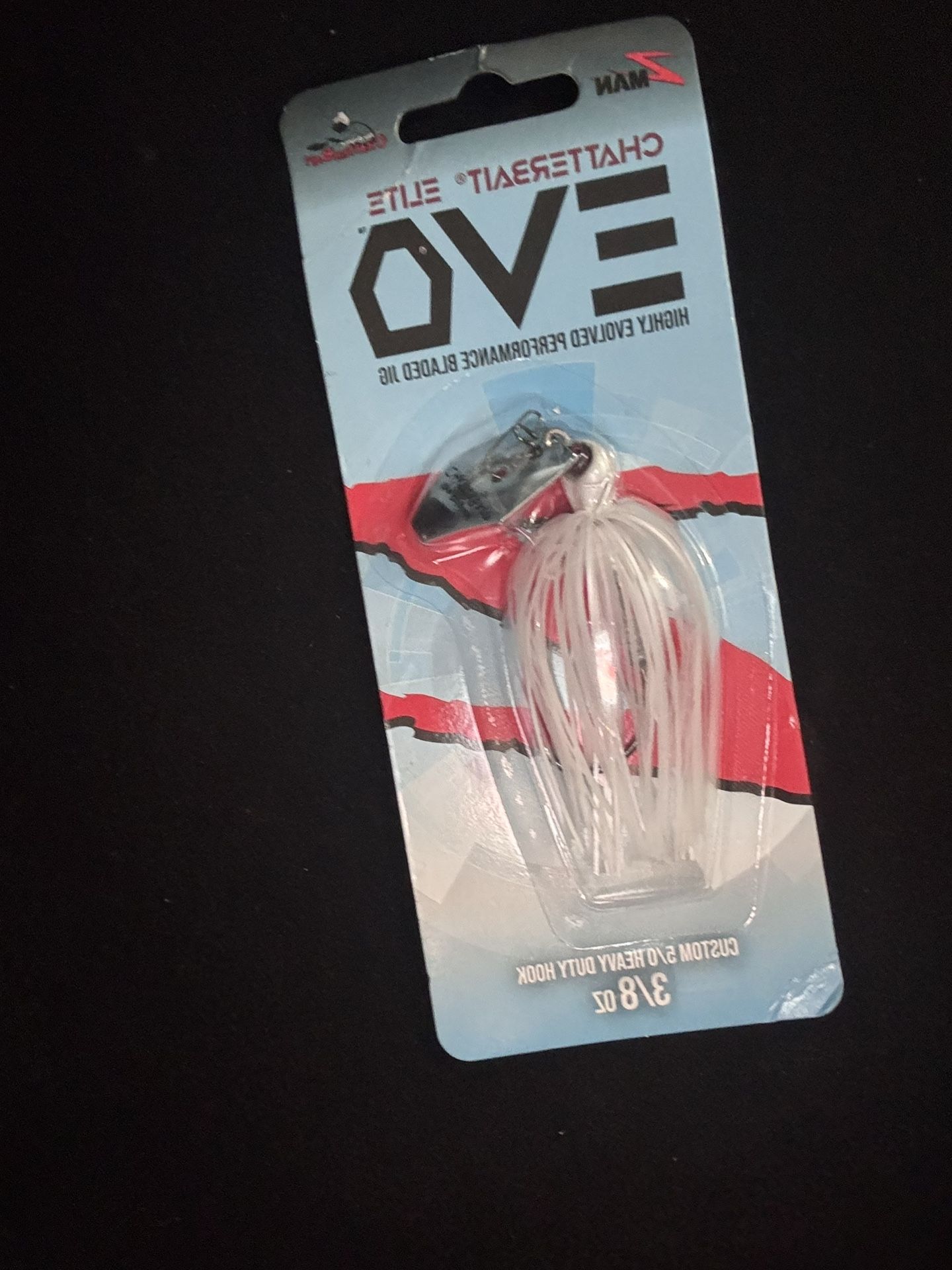 🆕 Z-Man ChatterBait EVO Elite 3/8 oz – White (New in Package) – $11 OBO