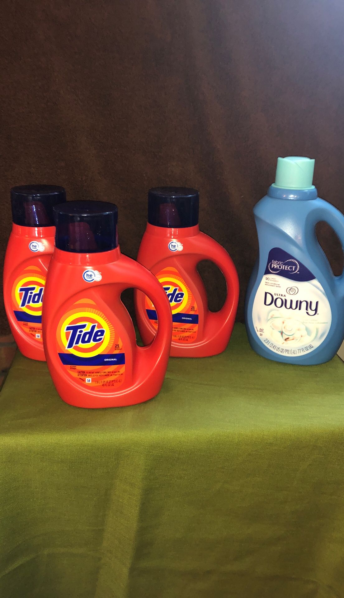 Laundry detergent and fabric softener