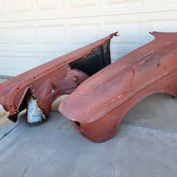 Original 1957 Cadillac Metal Front Fender Pair L & R OEM 57 Caddy