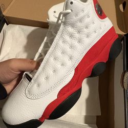 True Red Jordan Retro 13s Size 7Y