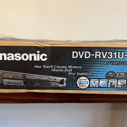 New Panasonic DVD-RV31U-K DVD Movie Video CD Music Player Electronics
