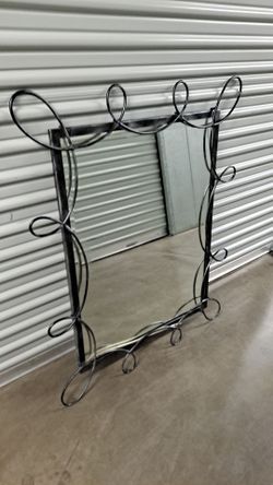 Iron Coiled Framed Mirror