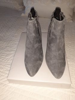 Calvin Klein Gray Suede Boots