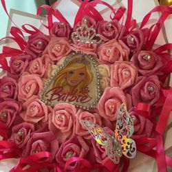 Barbie Foam Flower Arrangement