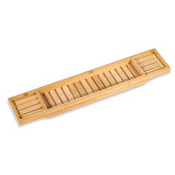 Trademark Innovations 30-inch Slatted Bamboo Bathtub Tray  [PH]