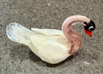 Vintage Glass Swan