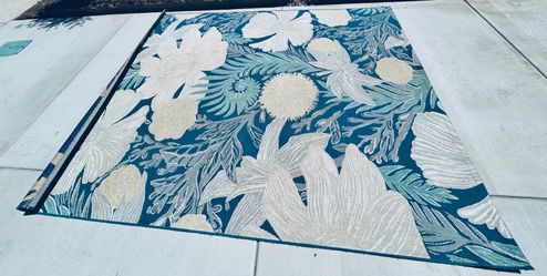 Outdoor 8x10 rug and door rug