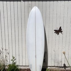 6’7x19.5x2.7 Asym Surfboard Twin Fin
