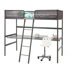 Ikea TUFFING Twin Loft Bed with Removable Desktop 