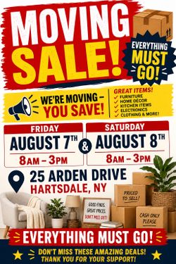 Moving Sale/Yard Sale