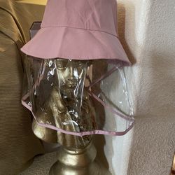 Hat  With Shield-Pink