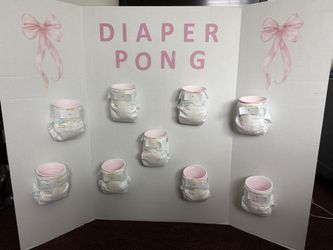 Diaper Pong game