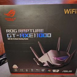 Wifi 6E - ASUS ROG Rapture GT-AXE11000 Tri-Band WiFi 6E Gaming Router - Great For Quest 3 PCVR Gaming