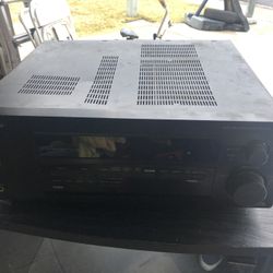 Glass Case And Stereo Receiver