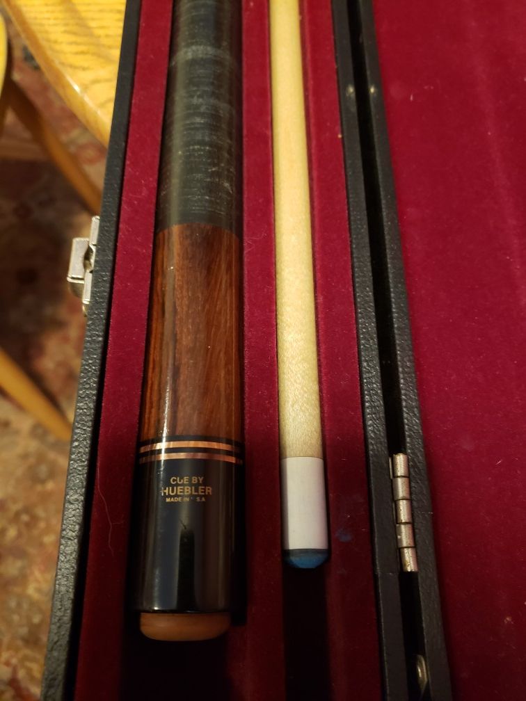 Huebler cue and case for Sale in WA OfferUp