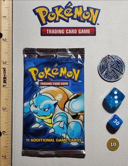 1999 Sealed Base Set Pokemon Pack, Blastoise Art (21+ grams) (Mint)