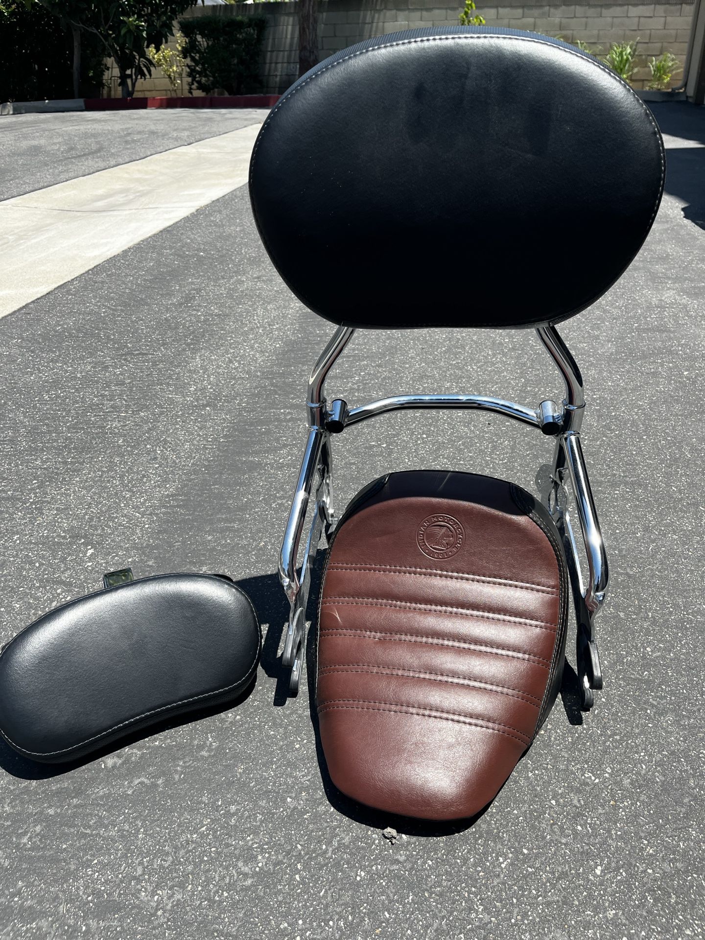 Indian Motorcycle Leather Seat And Backrest