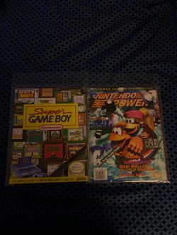 Nintendo power and super gameboy magazine