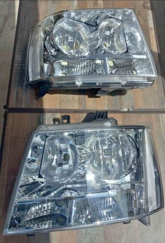07-14 Tahoe Headlights Luces Faros Micas Calaveras